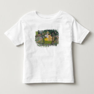 Radha and Krishna embrace in a grove of flowering Toddler T-Shirt