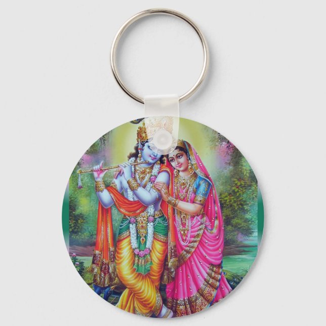 Radha and Krishna Key Ring (Front)