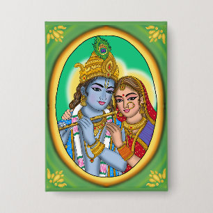 Radha Krishna Button