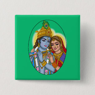 Radha Krishna Button