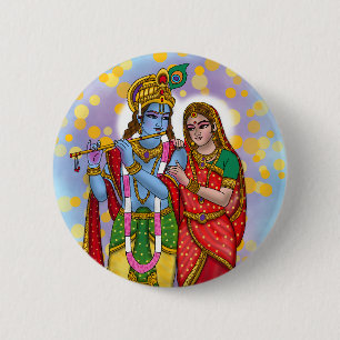 Radha Krishna Button