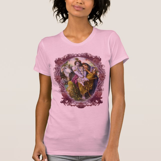 Radha & Krishna design T-Shirt (Front)