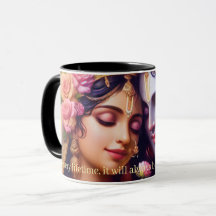 Radha Krishna Divine Eternal Love Spiritual Coffee