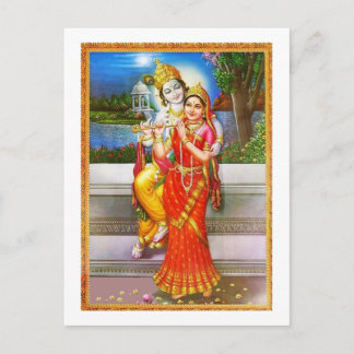 Radha KRISHNA for Love, Peace n Prosperity Postcard