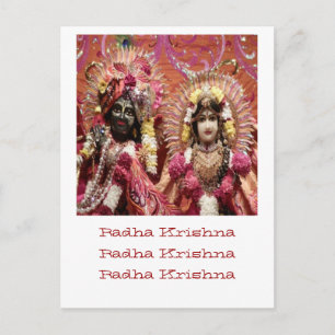 Radha KRISHNA  for Love, Peace n Prosperity Postcard