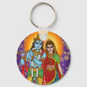 Radha Krishna Keychain