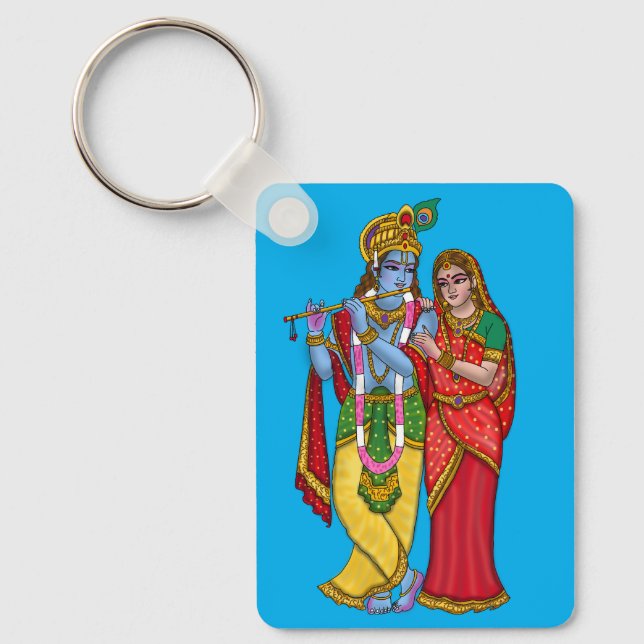 Radha Krishna Keychain (Front)