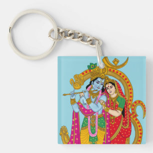 Radha Krishna Keyring