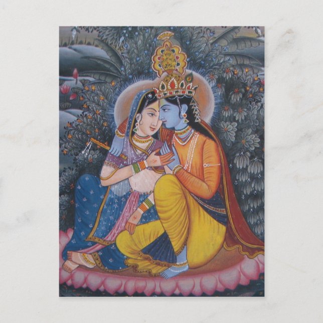 Radha Krishna Postcard (Front)