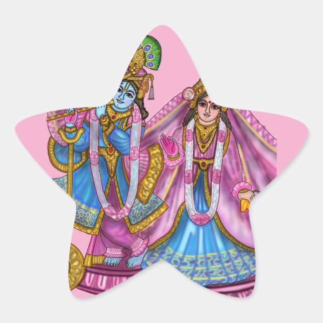 Radha Krishna Sticker (Front)