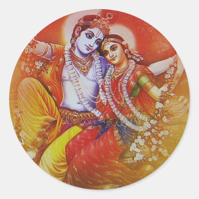 Radha Krishna Sticker (Front)