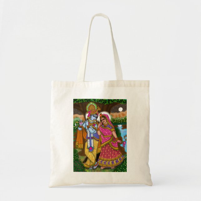 Radha Krishna Tote Bag (Front)