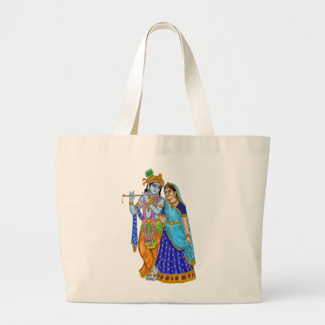 Radha Krishna Tote Bags (Front)