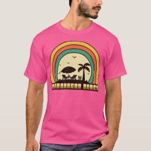 Radhanagar Beach Vintage Retro Sunset Style T-Shirt