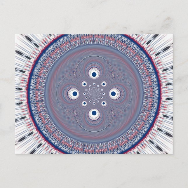 Radial Design Art Print Postcard (Front)