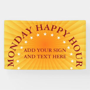 Radial Rays gradients - orange yellow + your ideas Banner