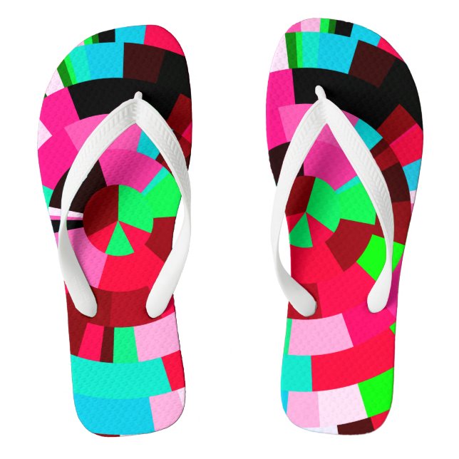 Radial tiles jandals (Footbed)