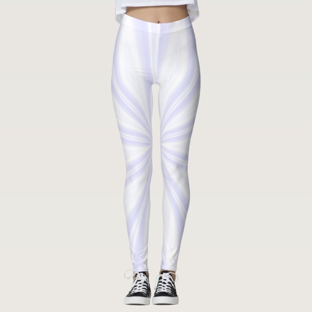 Radial White Streaks Leggings (Front)