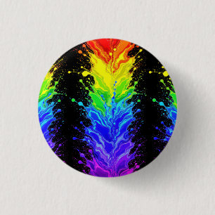“Radiance” – An Abstract Pride Pattern 3 Cm Round Badge