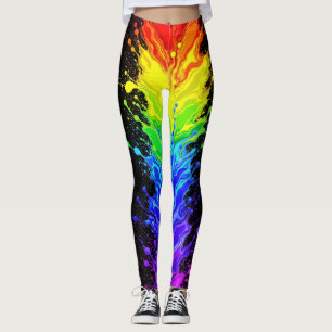 “Radiance” – An Abstract Pride Pattern Leggings