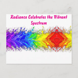 “Radiance” – An Abstract Pride Pattern  Postcard