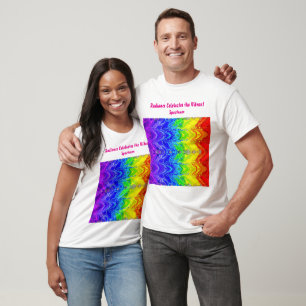 “Radiance” – An Abstract Pride Pattern T-Shirt