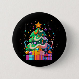 Radiance Christmas Tree Magic 6 Cm Round Badge