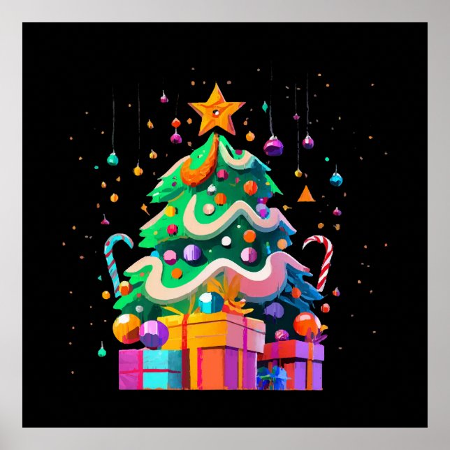 Radiance Christmas Tree Magic Poster (Front)