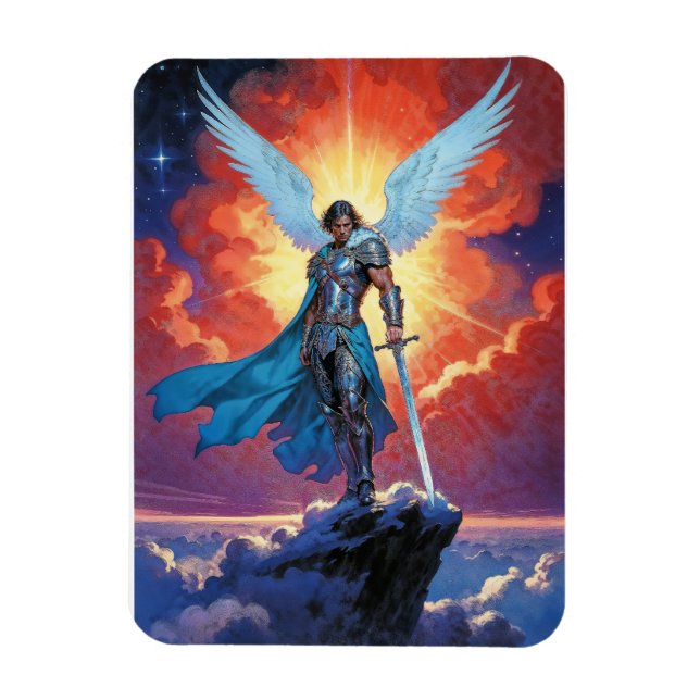 Radiance of Justice Archangel Michael Magnet (Vertical)