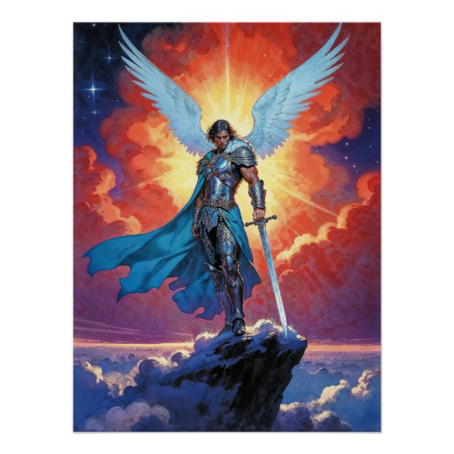 Radiance of Justice Archangel Michael Poster (Front)