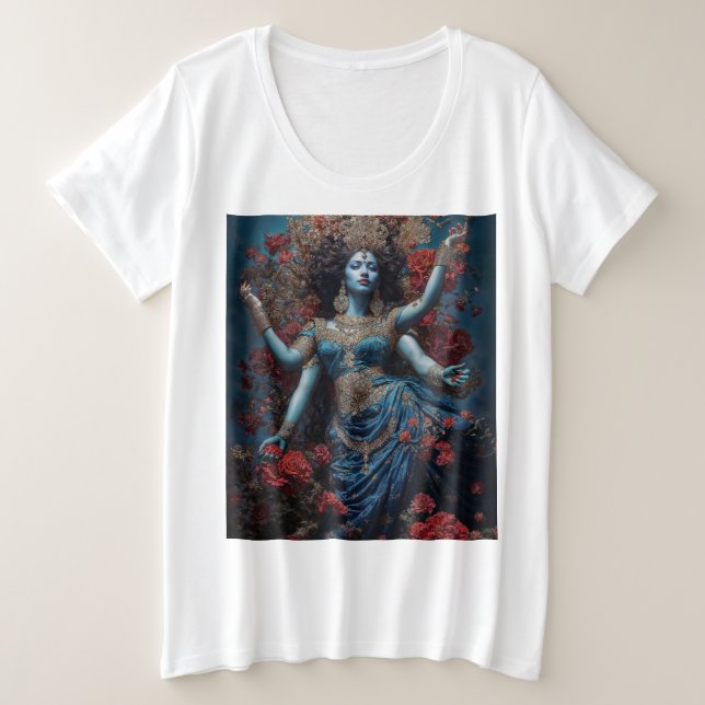 Radiance of Kali Plus Size T-Shirt (Design Front)