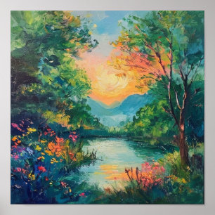 Radiance Upon the Silent Basin Poster