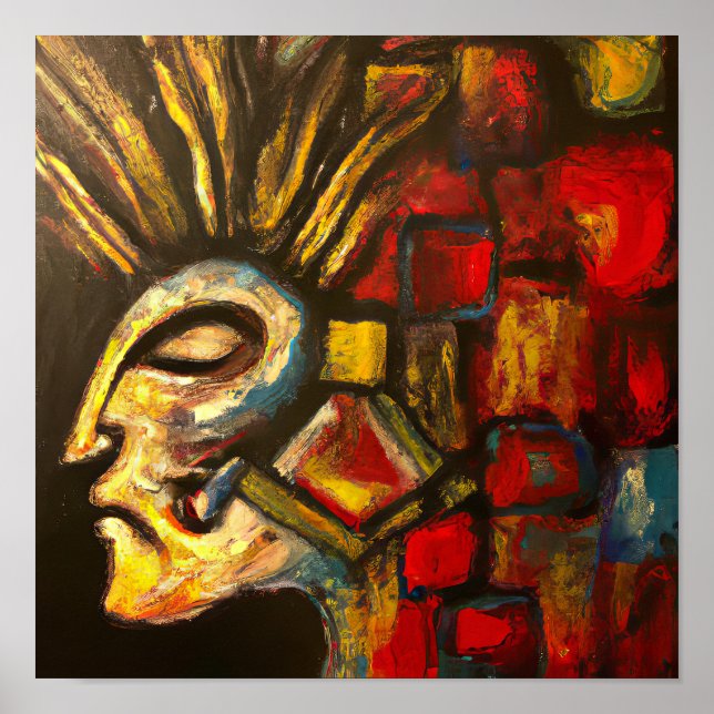 Radiant Ancestry: A Prism of Mayan Legacy Poster (Front)