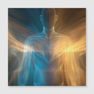 Radiant Aura: Abstract Human Energy