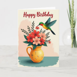 Radiant Avian Birthday Card