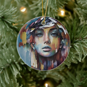 Radiant Beauty Unleashed Ceramic Tree Decoration