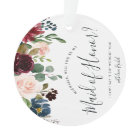 Radiant Bloom Be My Maid of Honour Card