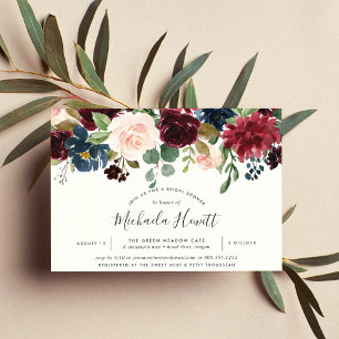 Radiant Bloom Bridal Shower Invitation