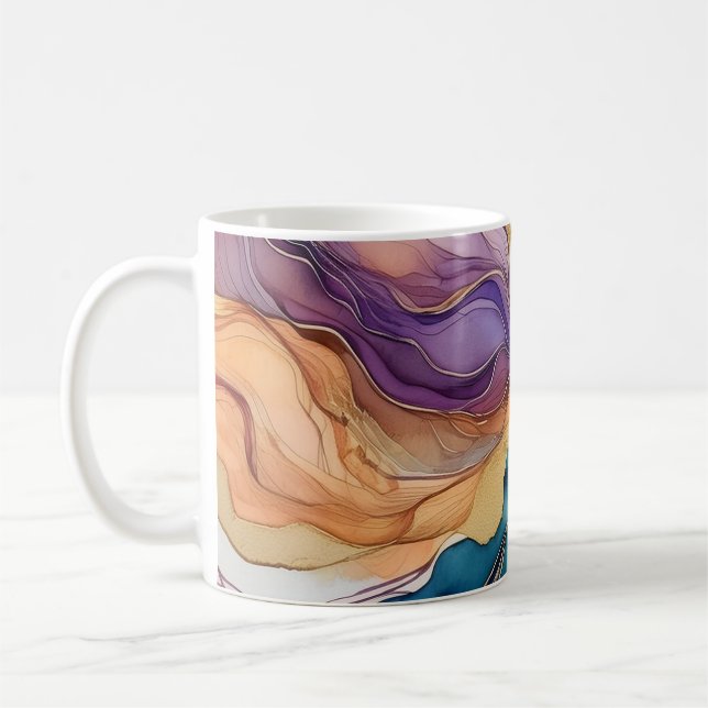 Radiant Bloom Coffee Mug (Left)