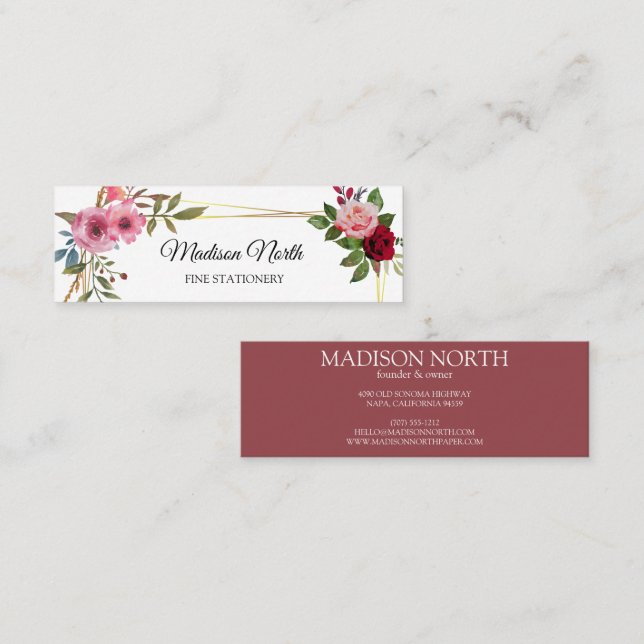 Radiant Bloom | Floral Business Card (Front/Back)