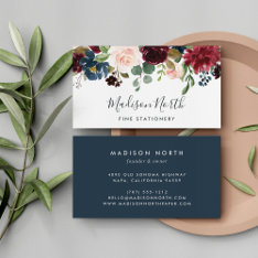 Radiant Bloom | Floral Business Card at Zazzle