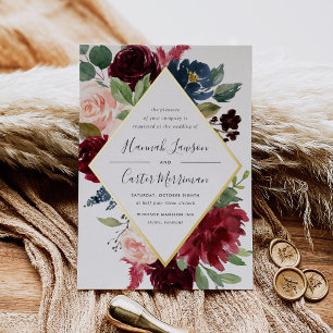 Radiant Bloom Floral Frame Wedding