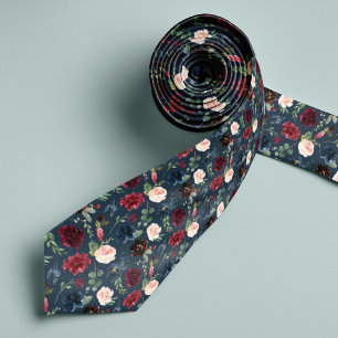 Radiant Bloom   Floral Patterned Tie