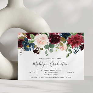 Radiant Bloom Graduation Party Invitation