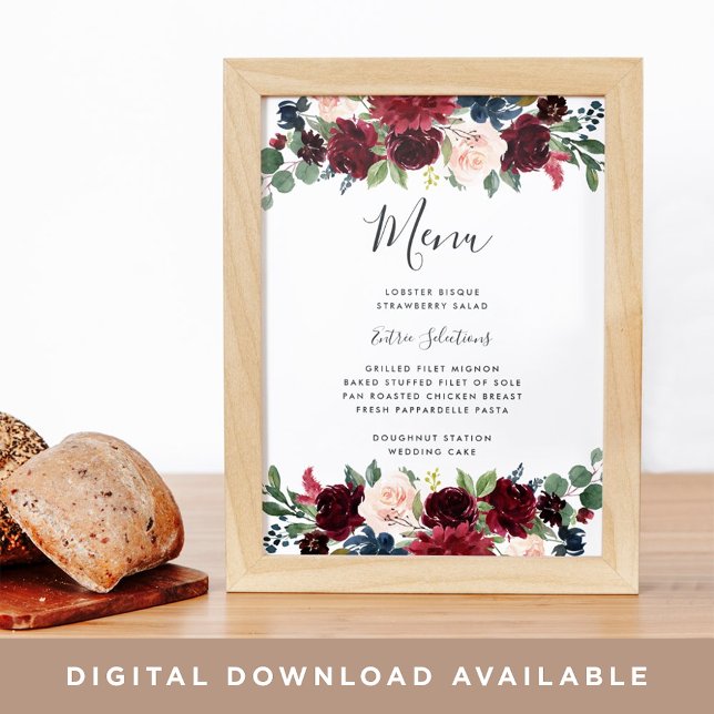 Radiant Bloom Menu Sign (Creator Uploaded)