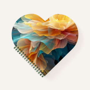 Radiant Bloom of Ethereal Petals in Light Notebook