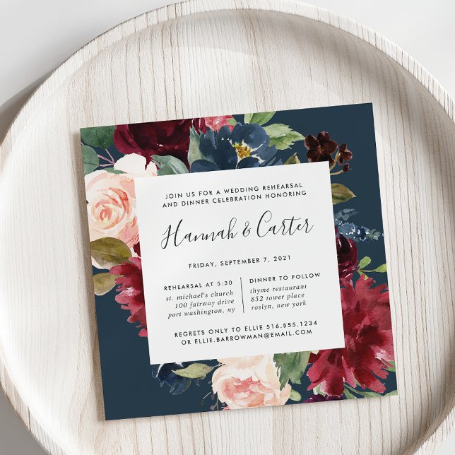 Radiant Bloom Rehearsal Dinner Invitation (Creator Uploaded)