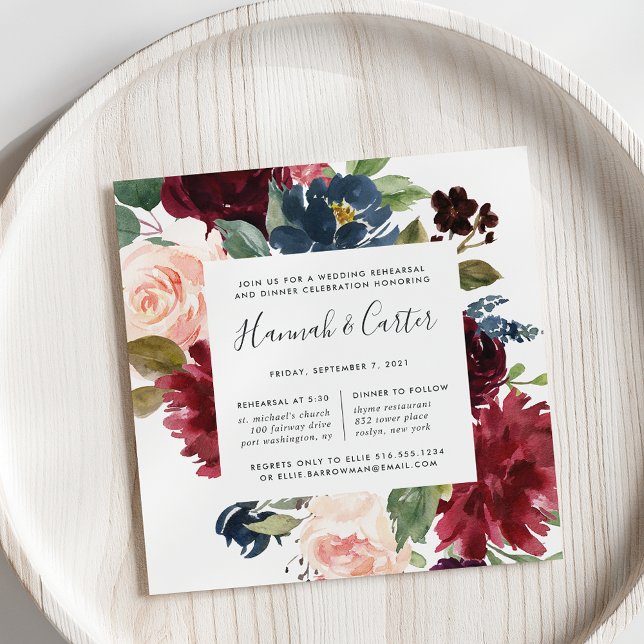 Radiant Bloom Rehearsal Dinner Invitation (Creator Uploaded)