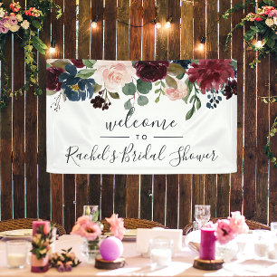 Radiant Bloom Shower Welcome Banner