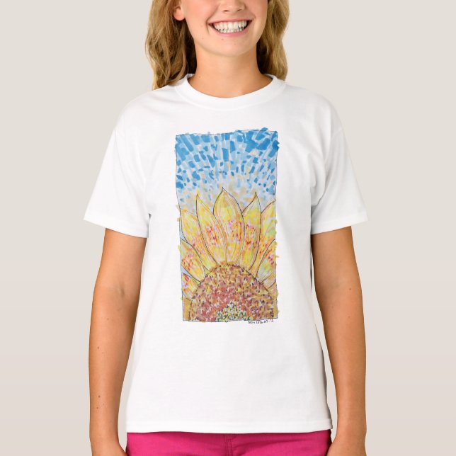 Radiant Bloom Sunflower T-Shirt (Front)